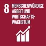 Icon SDG 8: Menschenwürdige Arbeit und Wirtschaftswachstum 